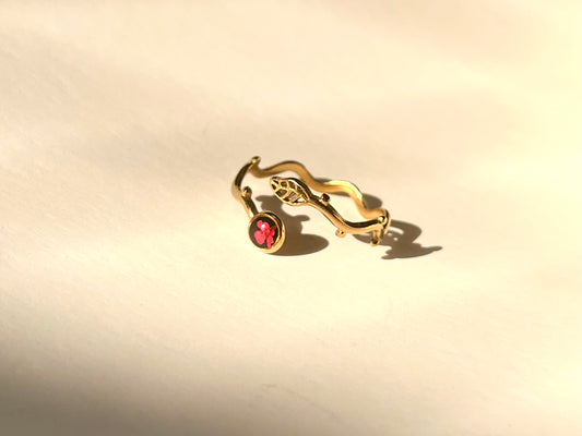 Scarlet Leaflet Ring