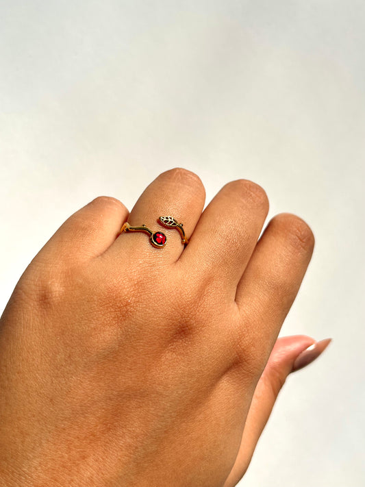 Scarlet Leaflet Ring