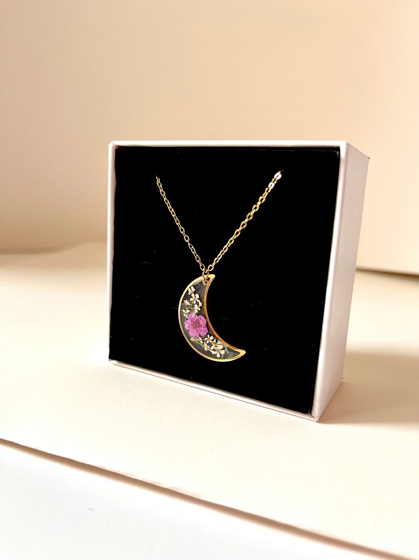 Plum Moon Promise Necklace