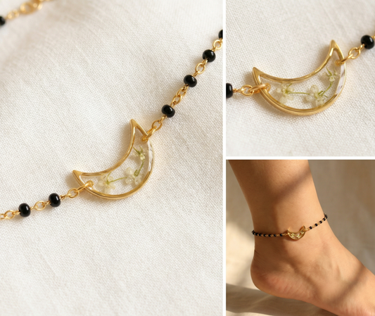 Luna Flower Anklet