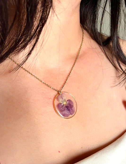 Pansy Promise Necklace